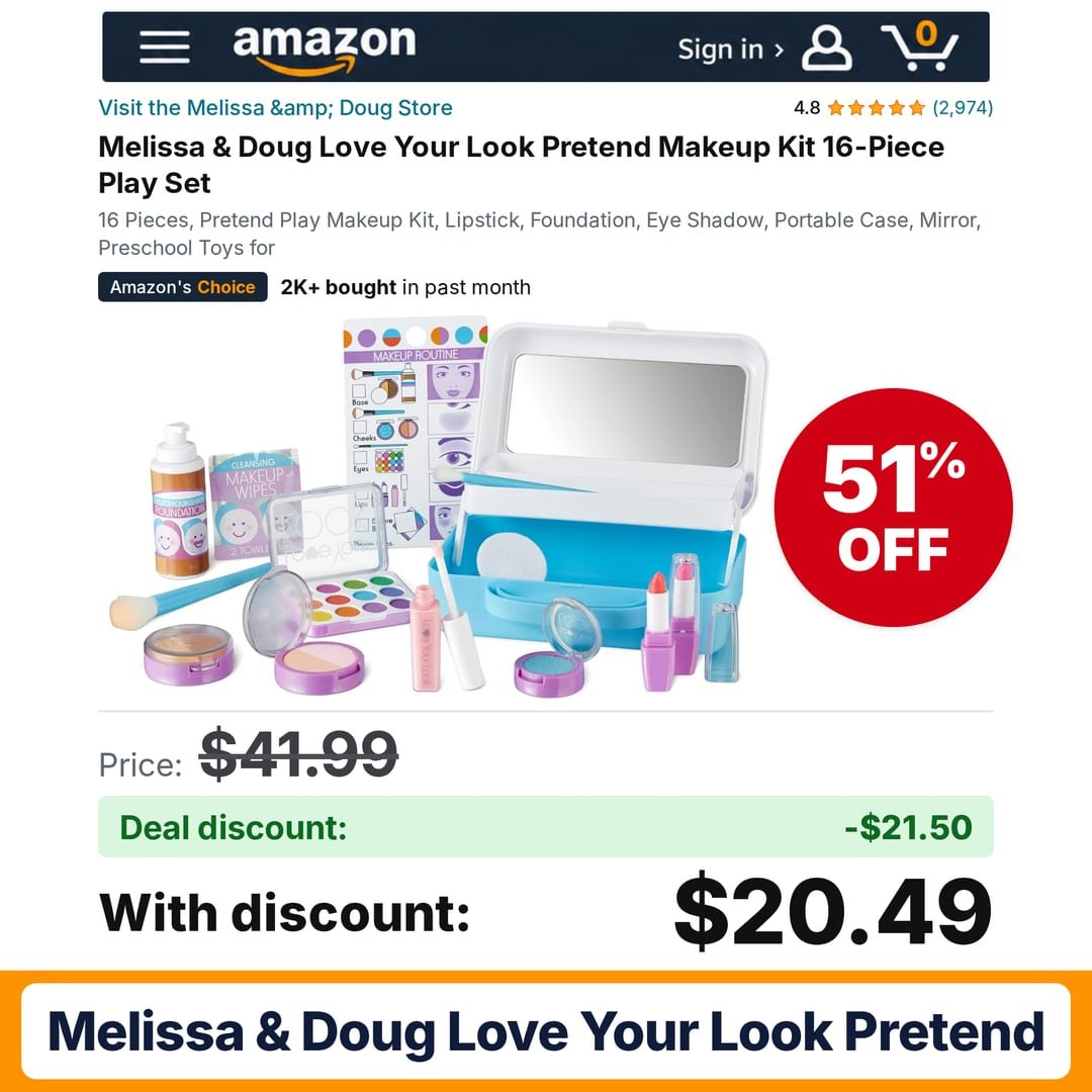 Melissa & Doug Love Your Look Pretend – 51% off