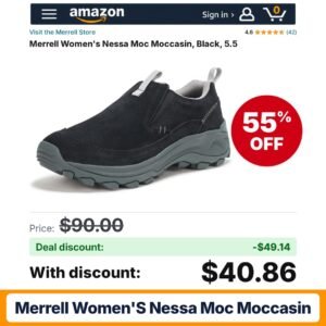 Merrell Women's Nessa Moc Moccasin – 55% off