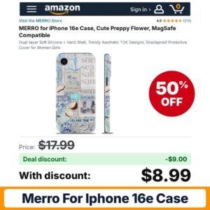 MERRO for iPhone 16e Case Y2K – 50% off
