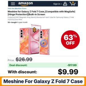 Meshine for Galaxy Z Fold 7 Case – 63% off