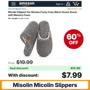 Misolin Micolin Slippers – 60% off