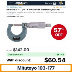 Mitutoyo 103-177 – 57% off