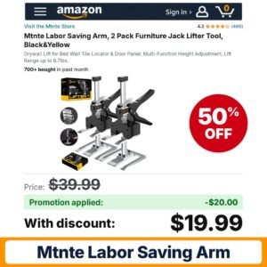 Mtnte Labor Saving Arm Amazon promo code MNIISUAY – 50% off