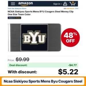 NCAA Siskiyou Sports Mens BYU Cougars Steel – 48% off