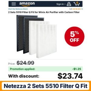 Netezza 2 Sets 5510 Filter Q Fit Amazon promo code VY7X755F – 5% off
