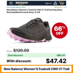 New Balance Women's FuelCell 2190 V1 Trail Blacktop/Lilac Cloud/Blacktop – 66% off
