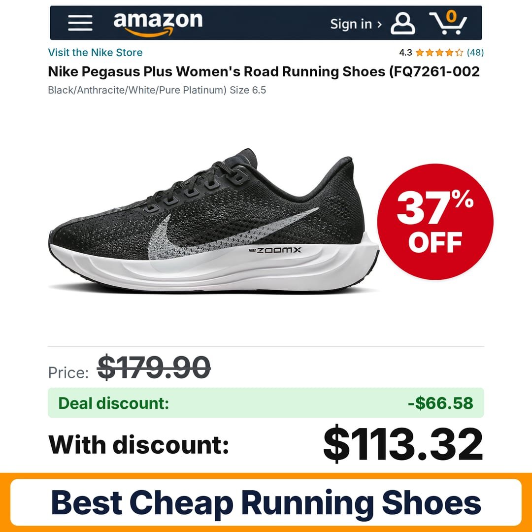 Nike Pegasus Plus Women's Road Running Shoes – 37% off