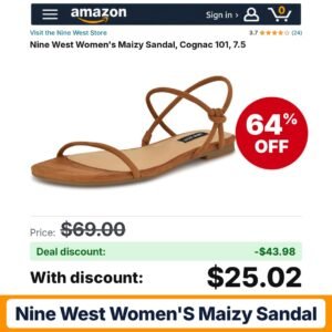 Nine West Women's Maizy Sandal – 64% off