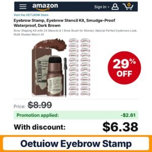 OETUIOW Eyebrow Stamp Amazon promo code 45PGK4A4 – 29% off