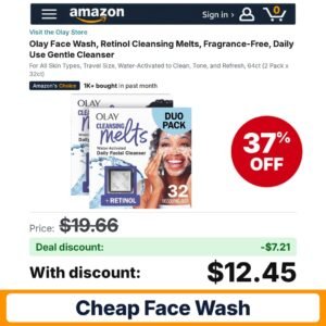 Olay Face Wash – 37% off