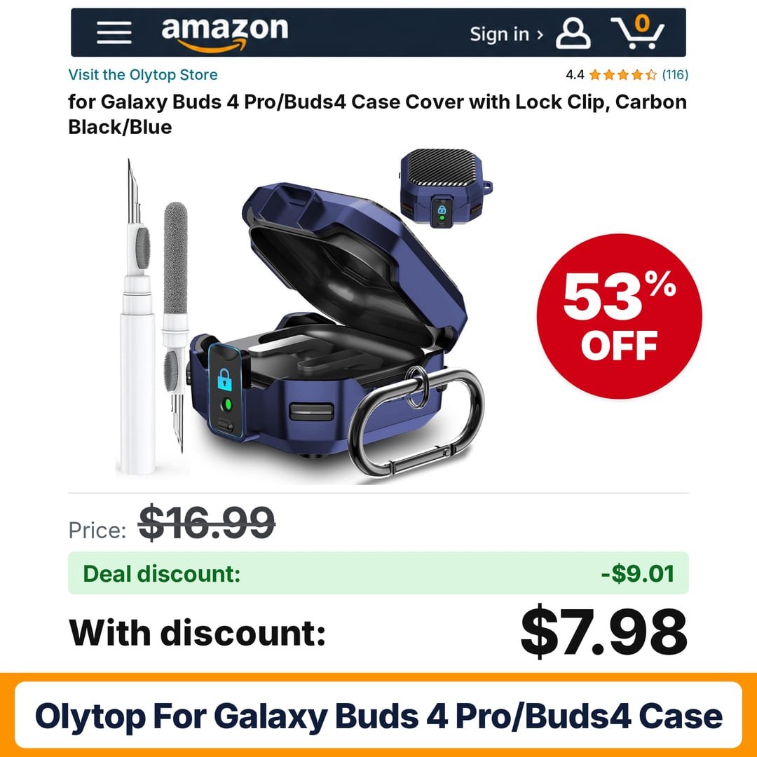 Olytop for Galaxy Buds 4 Pro/Buds4 Case – 53% off