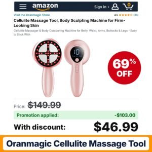 Oranmagic Cellulite Massage Tool Amazon promo code MGL4OLEJ – 69% off