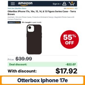 OtterBox iPhone 17e 16e Terra Brown – 55% off