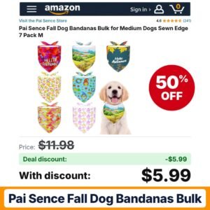 Pai Sence Fall Dog Bandanas Bulk – 50% off