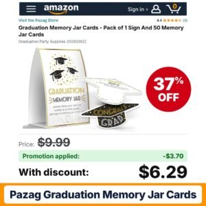 Pazag Graduation Memory Jar Cards Amazon promo code UKDK5NKB – 37% off