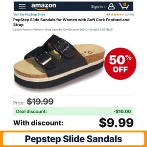 PepStep Slide Sandals – 50% off