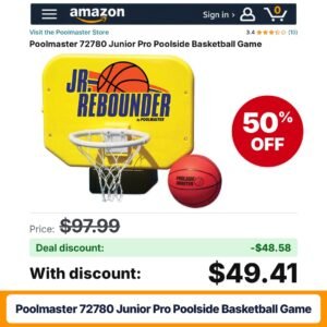 Poolmaster 72780 Junior Pro Poolside Basketball Game – 50% off