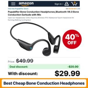 Pupabiflor Bone Conduction Headphones – 40% off