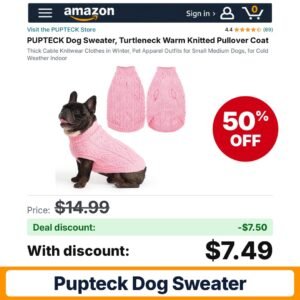 PUPTECK Dog Sweater – 50% off