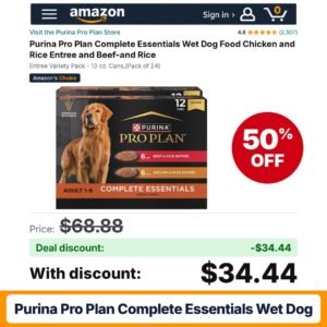 Purina Pro Plan Complete Essentials Wet Dog – 50% off