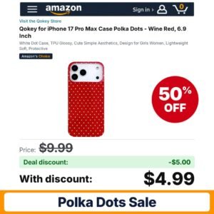 Qokey for iPhone 17 Pro Max Case – 50% off