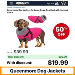 Queenmore Dog Jackets – 50% off