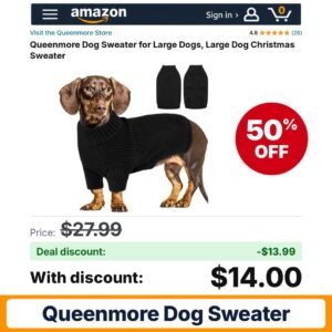 Queenmore Dog Sweater – 50% off