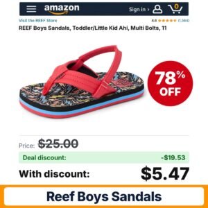 REEF Boys Sandals – 78% off