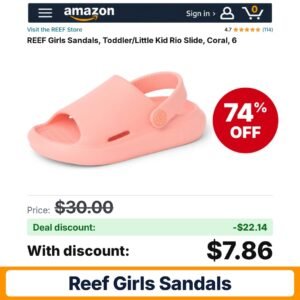 REEF Girls Sandals – 74% off