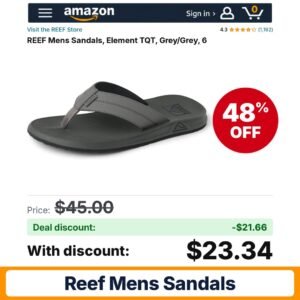 REEF Mens Sandals – 48% off
