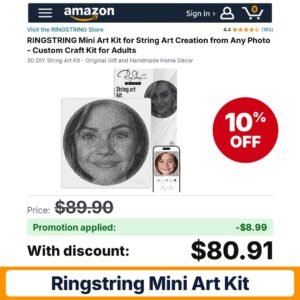 RINGSTRING Mini Art Kit Amazon promo code PXR97APX – 10% off
