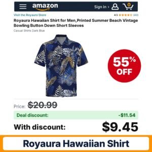 Royaura Hawaiian Shirt – 55% off