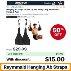 RSYMMAID Hanging Ab Straps – 50% off