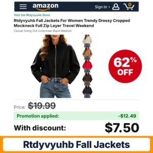 Rtdyvyuhb Fall Jackets Amazon promo code T05WSS7T – 62% off