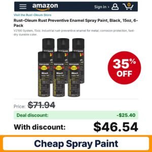 Rust-Oleum Rust Preventive Enamel Spray Paint – 35% off