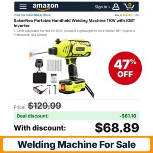 SakerNeo Portable Handheld Welding Machine 110V – 47% off