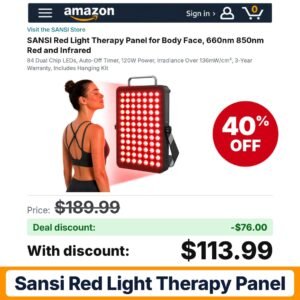 SANSI Red Light Therapy Panel – 40% off