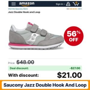 Saucony Jazz Double Hook and Loop – 56% off