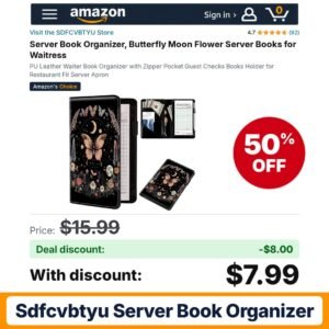 SDFCVBTYU Server Book Organizer – 50% off