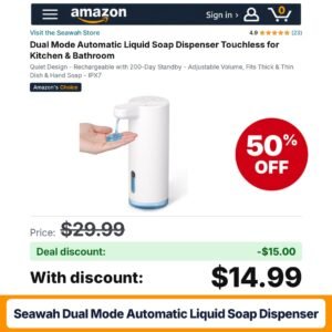 Seawah Dual Mode Automatic Liquid Soap Dispenser – 50% off