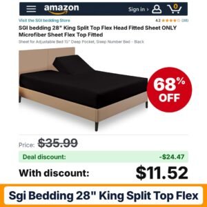 SGI bedding 28" King Split Top Flex – 68% off