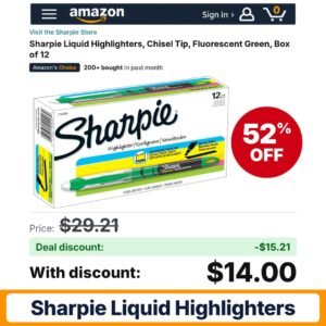 Sharpie Liquid Highlighters – 52% off