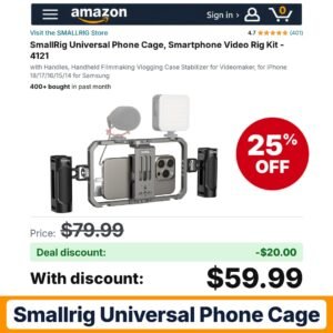 SmallRig Universal Phone Cage – 25% off