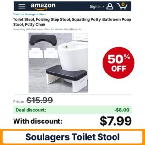 Soulagers Toilet Stool – 50% off