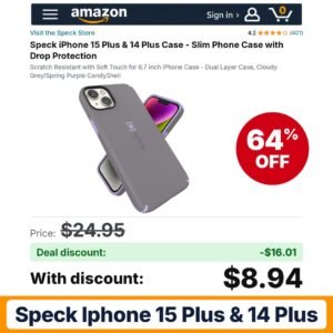 Speck iPhone 15 Plus & 14 Plus – 64% off