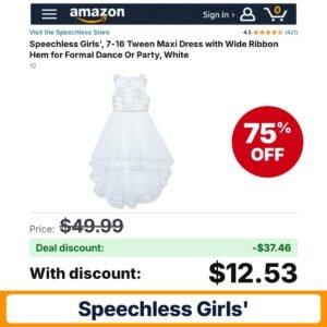 Speechless Girls' – 75% off