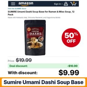 SUMIRE Umami Dashi Soup Base – 50% off