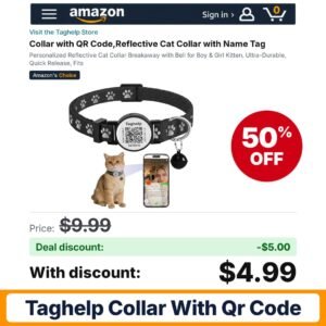 Taghelp Collar with QR Code – 50% off