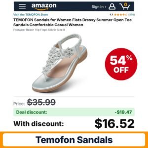 TEMOFON Sandals – 54% off