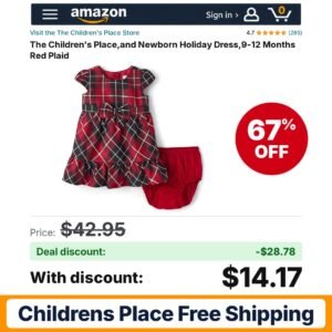 The Children's Place Red Plaid – 67% off